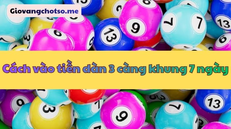 nuôi dàn 3 càng đề khung 7 ngày