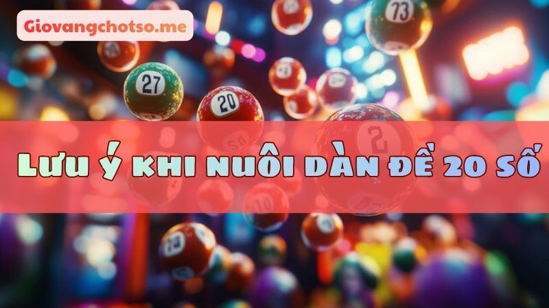 nuôi dàn đề 20 số khung 3 ngày