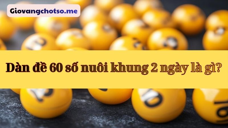 nuôi dàn đề 60 số khung 2 ngày