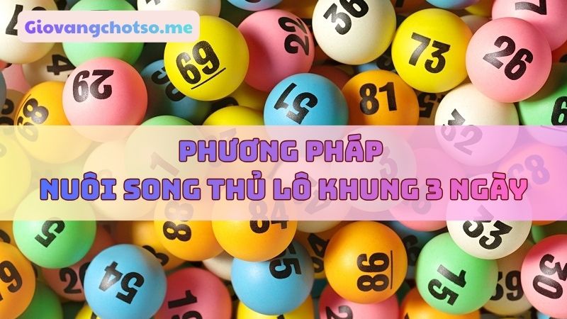 nuôi song thủ lô khung 3 ngày